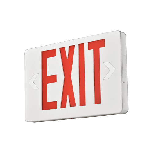 Slim Bi-color Exit Sign (Red)