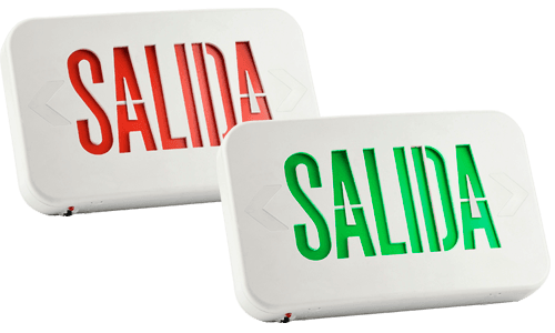 Salida Bi-color Exit Sign