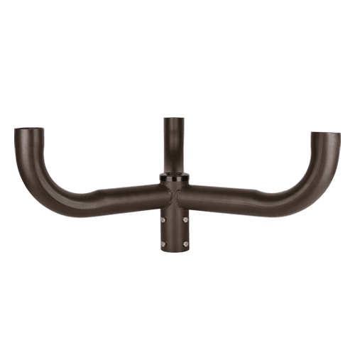 Bullhorn tenon for round pole (3 fixtures)