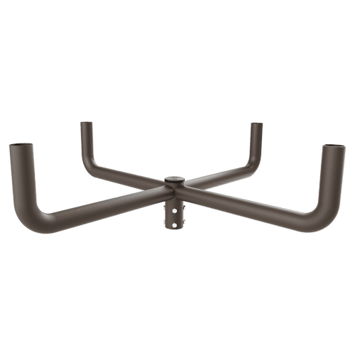 Large bullhorn tenon for round pole (4 fixtures)