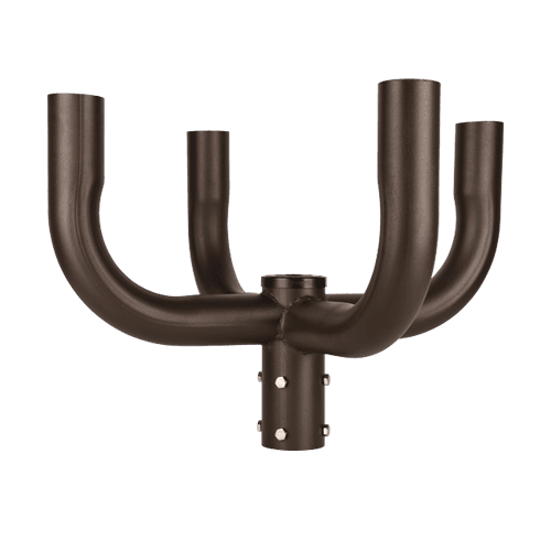 Bullhorn tenon for round pole (4 fixtures)