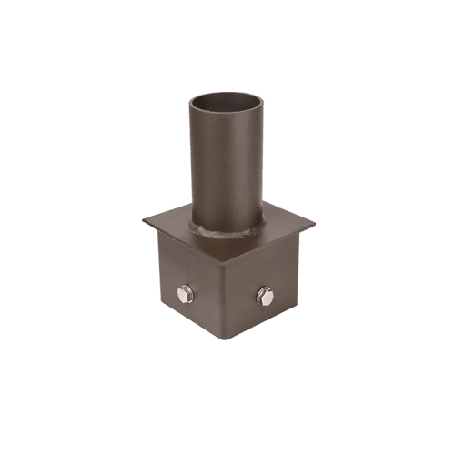 Single vertical square pole tenon bracket